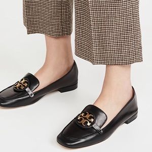 tory burch miller metal suede loafers